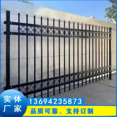 珠海社区围墙栏杆 惠州车站锌钢围墙 围墙铁栅栏