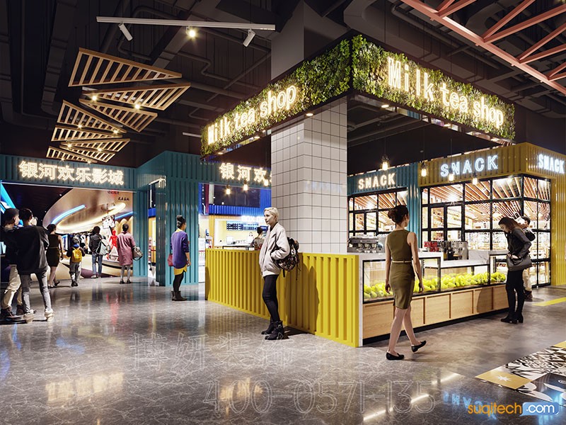 杭州快餐店装修案例 杭州快餐店装修效果图 杭州快餐店装修公司