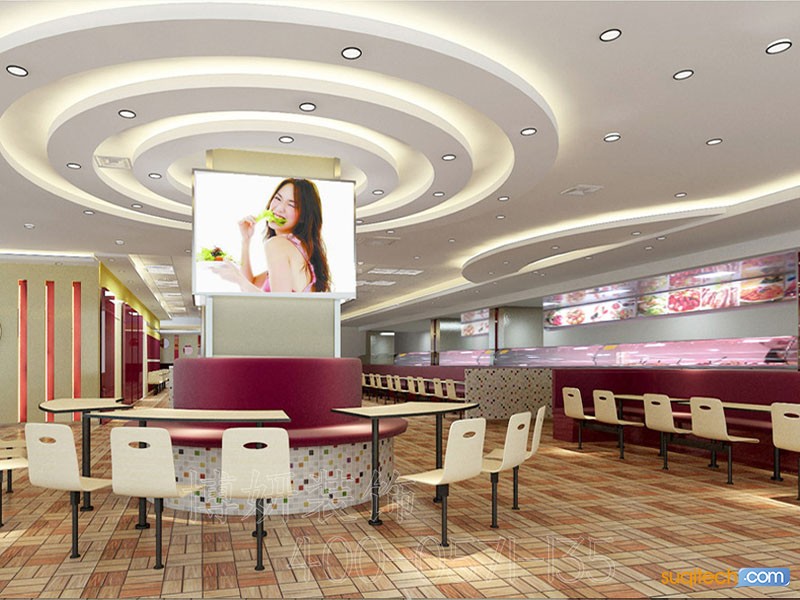 宁波快餐店装修 宁波快餐店装修设计 宁波快餐店装修设计效果图