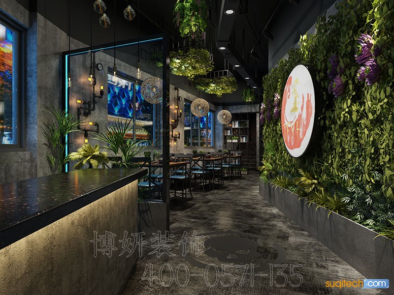 杭州火锅店装修案例 杭州火锅店装修效果图 杭州火锅店装修公司