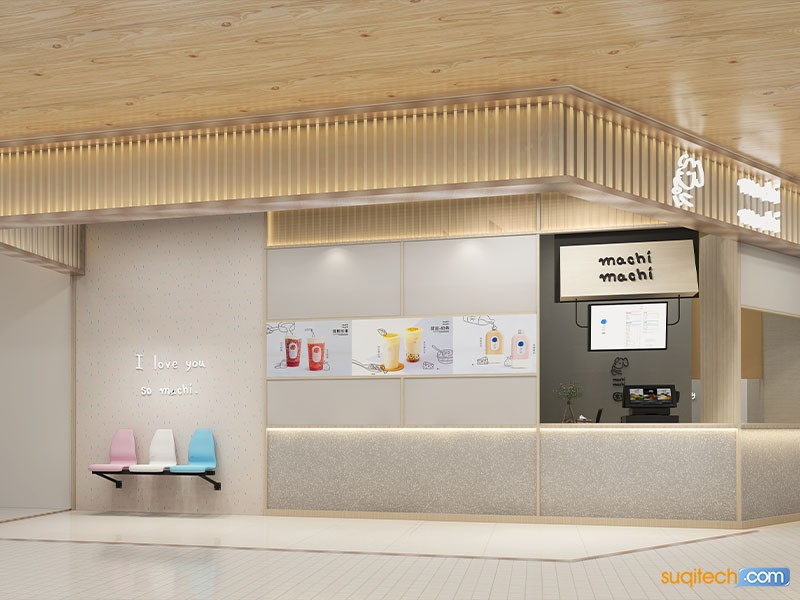 杭州奶茶店装修案例 杭州奶茶店装修设计效果图 杭州奶茶店装修公司