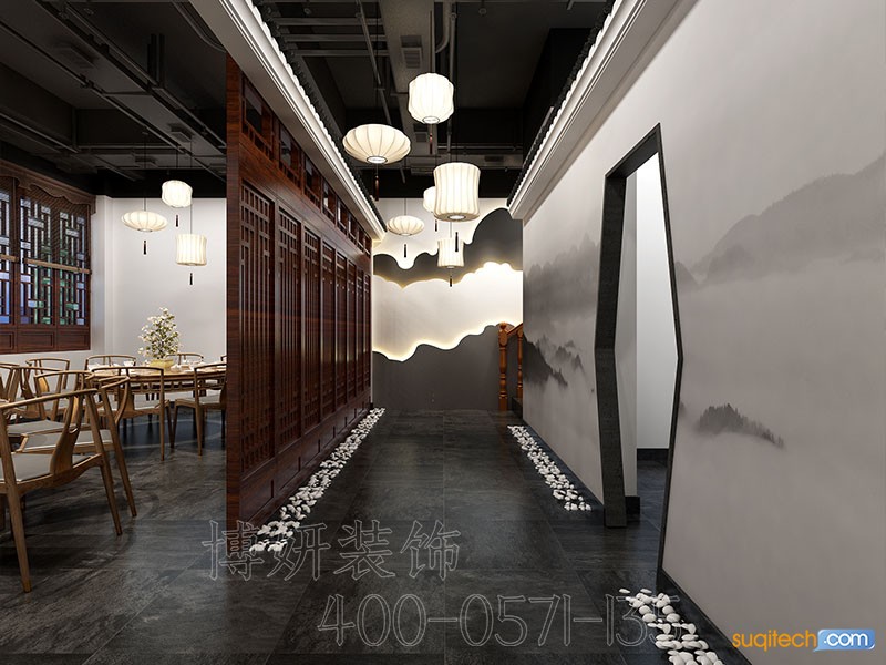 杭州中餐厅装修案例 杭州中餐厅装修设计效果图 杭州中餐厅装修公司