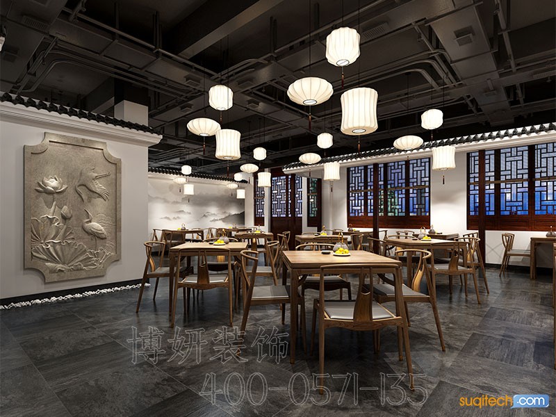 杭州中餐厅装修案例 杭州中餐厅装修设计效果图 杭州中餐厅装修公司