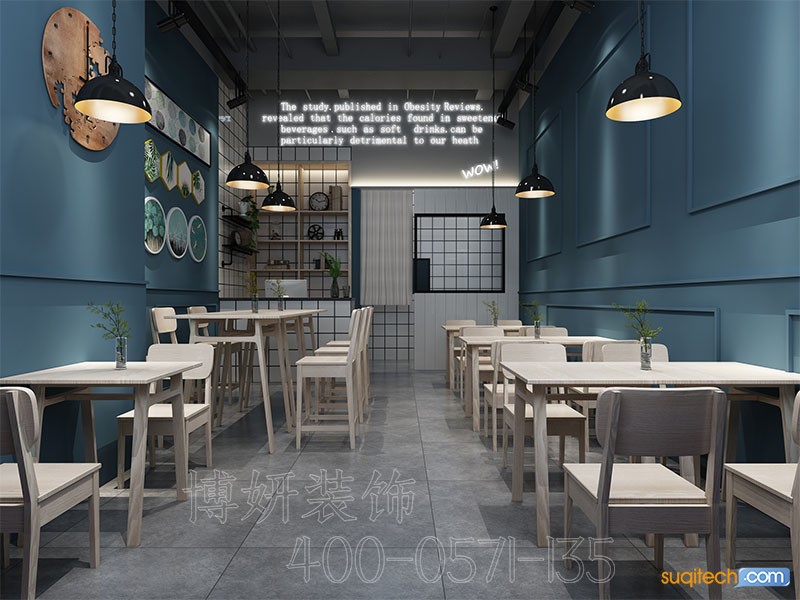 杭州快餐店装修案例 杭州快餐店装修效果图 杭州快餐店装修公司