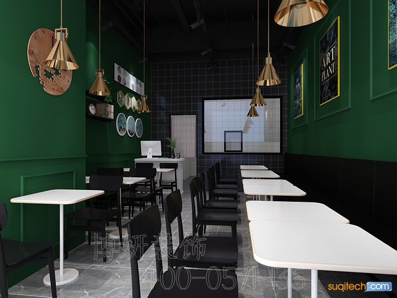杭州快餐店装修案例 杭州快餐店装修效果图 杭州快餐店装修公司