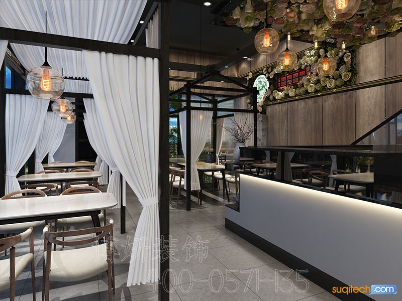杭州快餐店装修案例 杭州快餐店装修效果图 杭州快餐店装修公司