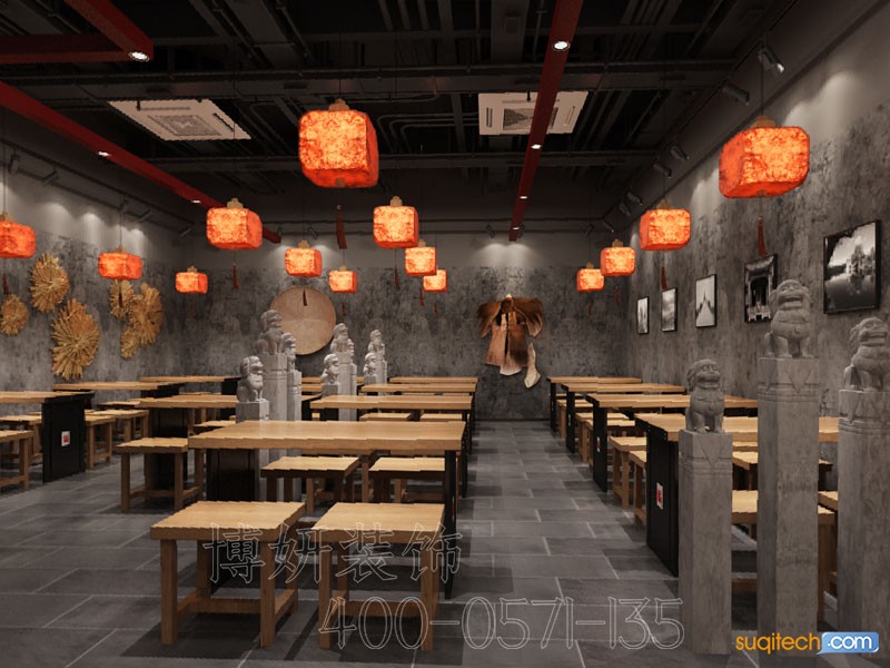 宁波特色小吃店装修 宁波特色小吃店装修公司 宁波特色小吃店装修效果图