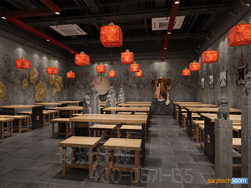 宁波特色小吃店装修 宁波特色小吃店装修公司 宁波特色小吃店装修效果图