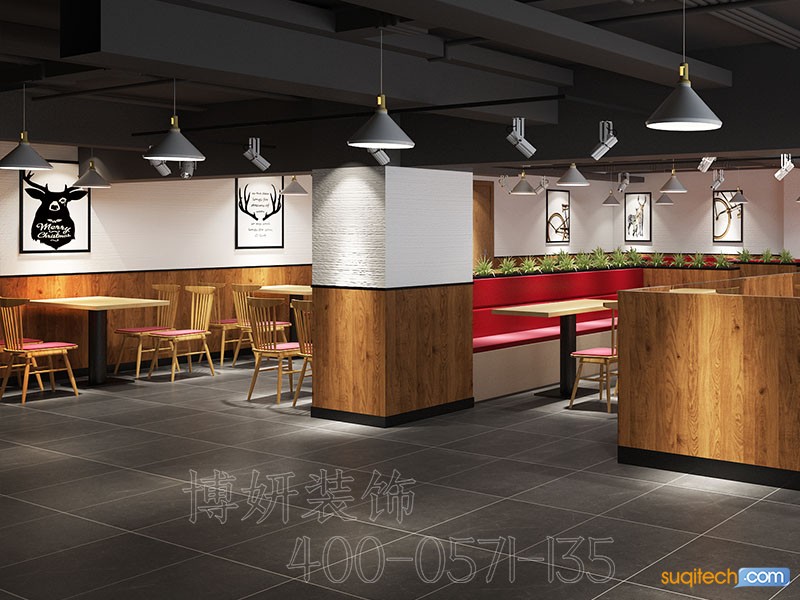杭州快餐店装修案例 杭州快餐店装修效果图 杭州快餐店装修公司