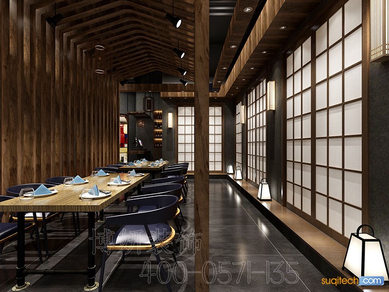 杭州料理店装修案例 杭州料理店装修设计 杭州料理店装修公司