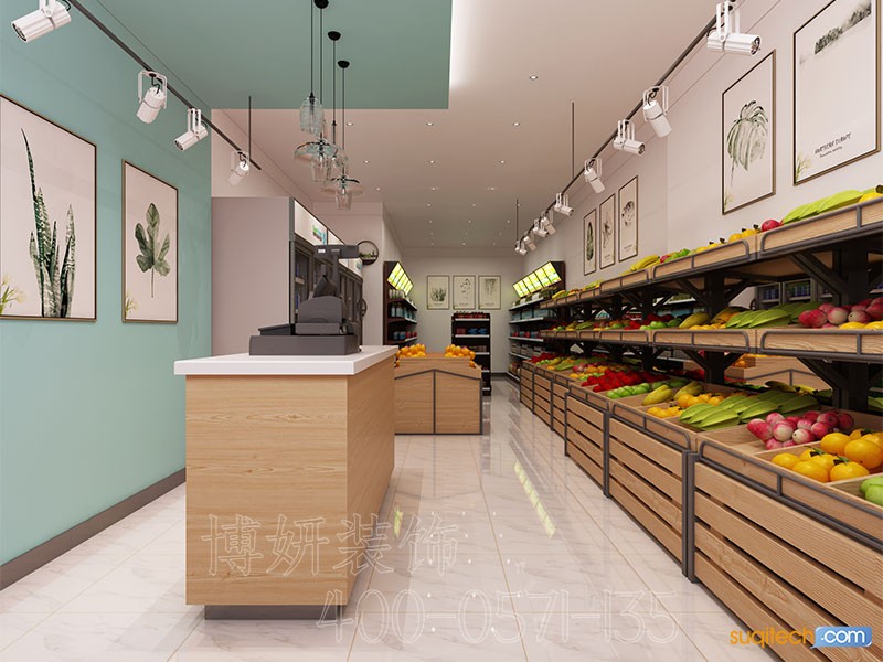 宁波水果店装修 宁波水果店装修设计 宁波水果店装修效果图