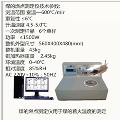 煤炭燃点测定仪   煤的着火温度测定仪