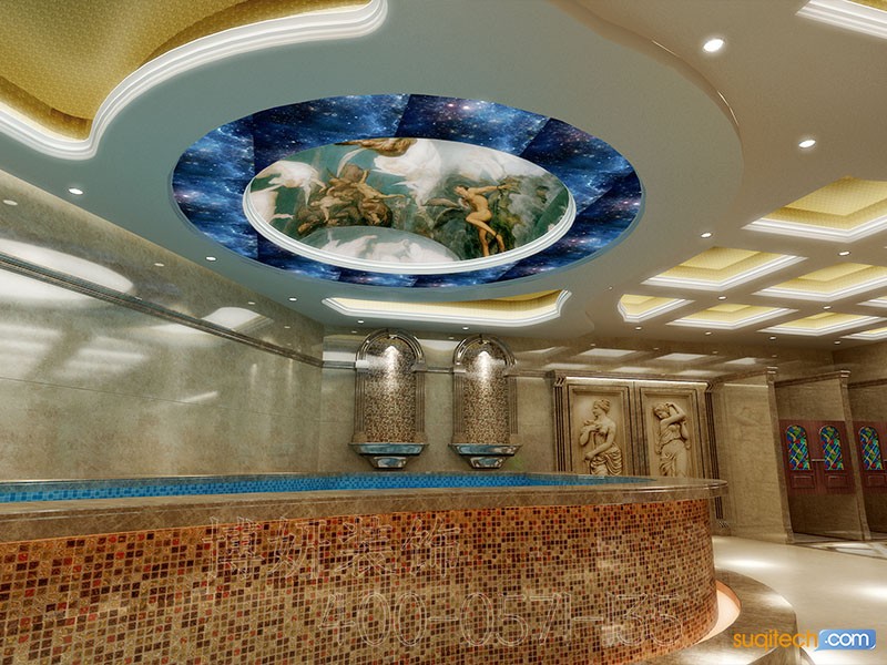 足浴店装修设计效果图 南京足浴店装修设计案例 南京足浴店装修设计公司