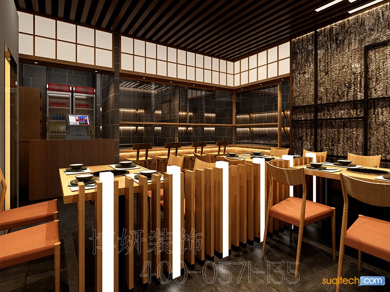宁波日料店装修设计 宁波日料店装修设计案例 宁波日料店装修设计效果图