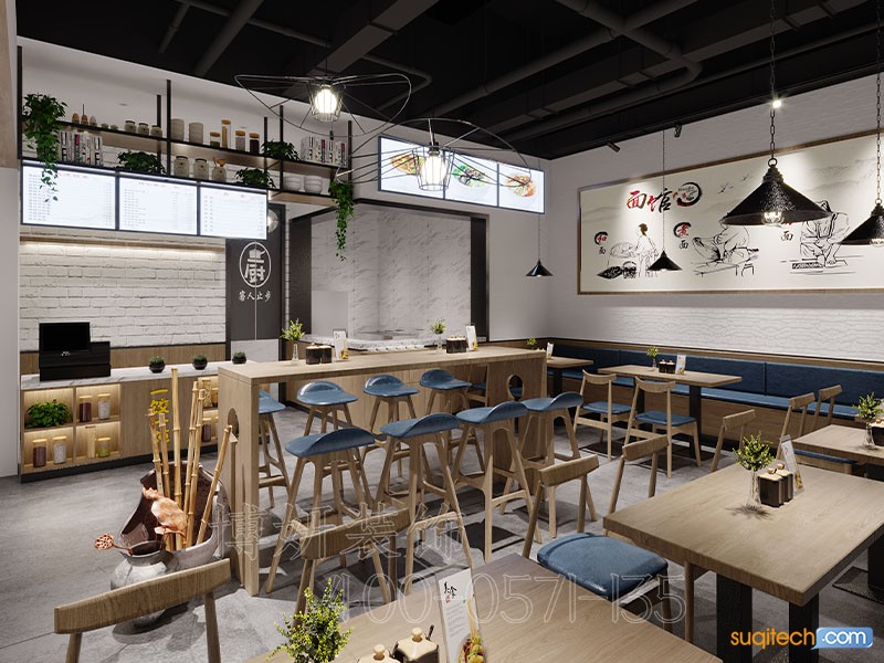 宁波特色小吃店装修设计 宁波特色小吃店装修公司 宁波特色小吃店装修效果图