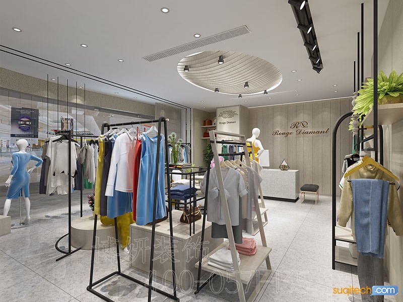 南京女装店装修设计案例 南京女装店装修设计效果图 南京女装店装修设计公司