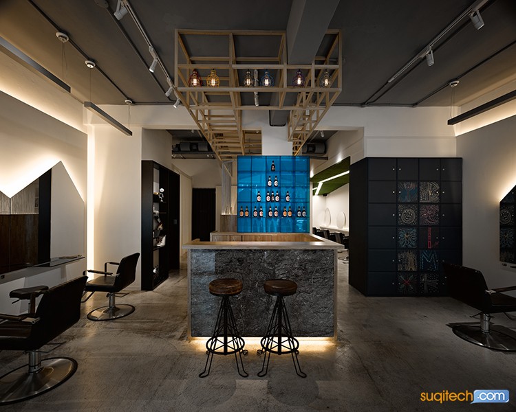 宁波理发店装修设计案例图 宁波理发店装修设计效果图 宁波理发店装修设计公司