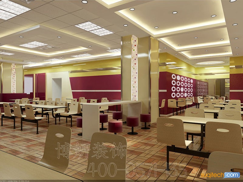 宁波快餐店装修设计 宁波快餐店装修设计效果图 宁波快餐店装修案例