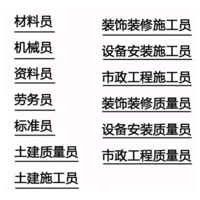 在北京报考装饰施工员证要提供什么材料