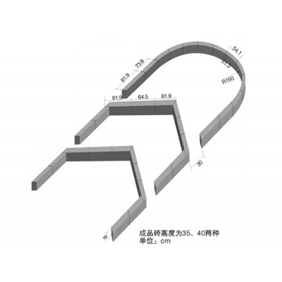 拱形护坡塑料模具价格-拱形骨架护坡模具批发