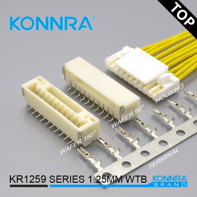 KR1259单排SMT线对板带扣蜂鸣器端子线MOLEX连接器