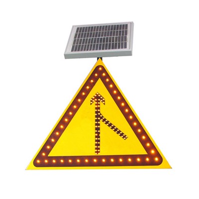焦作太阳能合流标志牌价格 三角形合流交通标志牌