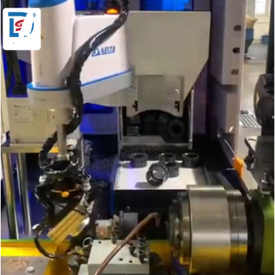 电机配件柔性供料系统，机器人自动化上料工作站