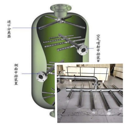 供应定制单侧支管混床中排 离子交换器集水器
