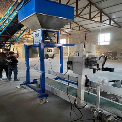 惠州市木炭生物质颗粒半自动程控定量封口机