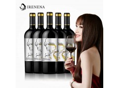 温碧霞代言IRENENA红酒品牌，法国进口葡萄酒海潮丹娜干红