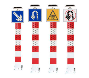 路口太阳能警示柱 路口太阳能警示柱