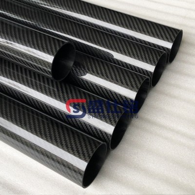 3K碳纤维管 装饰斜纹碳纤管 盛仕铭碳纤维制品厂家