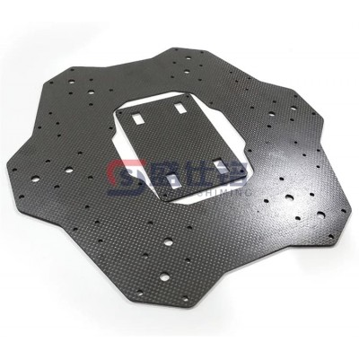 3K碳纤维板 cnc碳纤维精加工模压制品