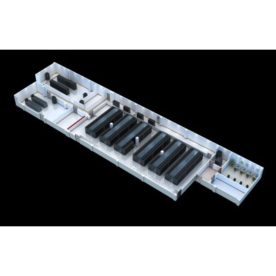 西安效果图制作_开闭站_配电站_机房微模块效果图设计