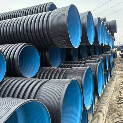 厂家直供大口径PE双壁波纹管 高强度抗碾压 工程排水排污专用