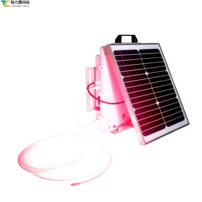 没想到电线杆也有“保护色”，电力斜拉线灯带分享