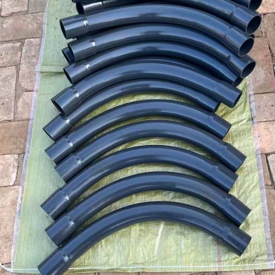 河北厂家供PE电力管弯头45/90度月牙弯保质保量可定制扩口