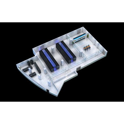 烟台三维机房效果图设计|钢结构厂房|景观绿化效果图制作