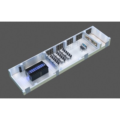 唐山市智能化机房|拼接屏电石气|中控室效果图制作