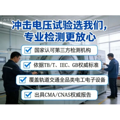 冲击电压试验检测服务赋能轨道交通设备安全