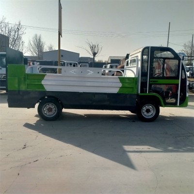 山东厂家环卫液压尾板电动四轮桶装垃圾清运车直销价格