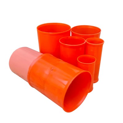 MPP电力管接头橘红色电力管直通 DN50-DN315