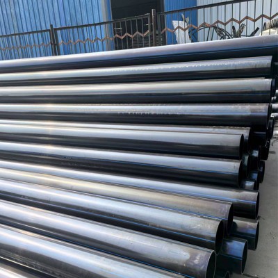 pe黑色穿线管 pe电力管 接头连接也可热熔连接