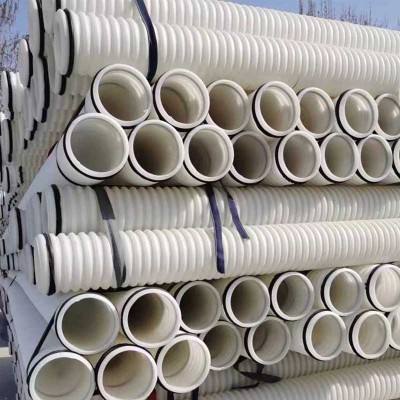 50/60PE双壁波纹管电缆通信穿线小口径黑白色波纹穿线管