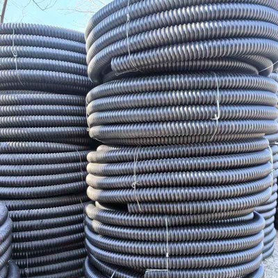 碳素螺纹管 黑色波纹穿线管 用于通信穿线 自带钢丝牵引