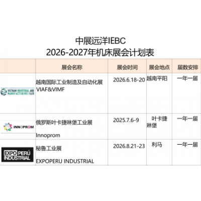 27年有什么机床展会推荐