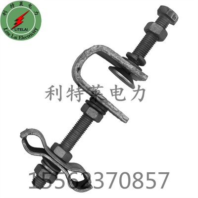 塔用 OPGW 引下线夹 热镀锌铁塔光缆固定夹具