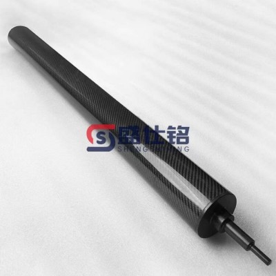 碳纤维空心辊筒定制 辊轴基材加工 轻质高强低膨胀