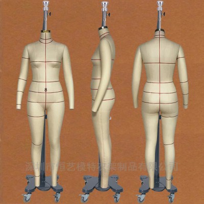出口立体打版人台，欧版服装人台-杭州裁剪模特